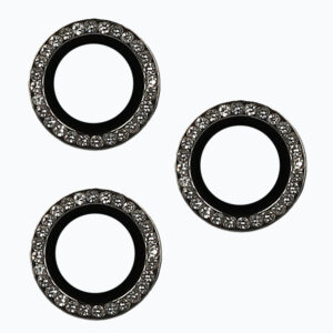 Tempered Glass HARD DIAMOND for camera (LENS) for Iphone 15 Pro/15 Pro Max black (lens 3 pieces)