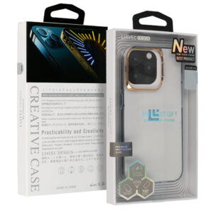 Transparent TPU Case for Iphone 15 Plus gold