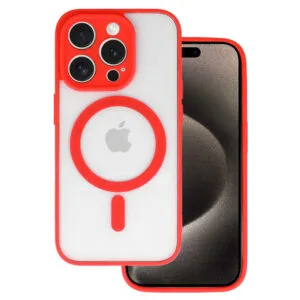Acrylic Color Magsafe Case for Iphone 15 Pro Max red