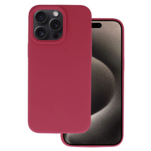 Silicone Lite Case for Iphone 15 burgundy