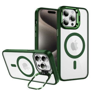 Tel Protect Kickstand Magsafe Case for Iphone 11 green