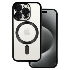 Metallic Magsafe Case for Iphone 15 Pro Max Black