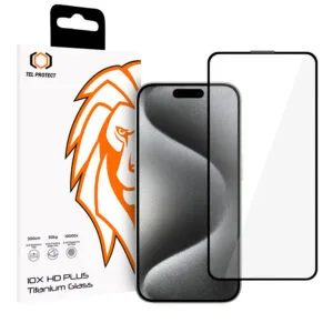 Tempered glass Tel Protect 10X HD Plus Titanium for Iphone 15 Pro