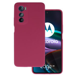 Silicone Lite Case for Motorola Edge 30 burgundy