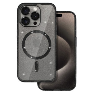 Glitter Magsafe Case for Samsung Galaxy S24 FE black clear