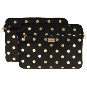 Wonder Sleeve Laptop 13-14 inches gold polka-dot