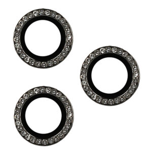 Tempered Glass HARD DIAMOND for camera (LENS) for Iphone 16 Pro/16 Pro Max black (lens 3 pieces)