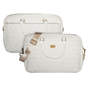 Wonder Briefcase Laptop 17 inches pico quilted beige
