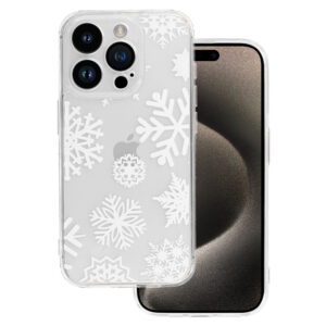 TEL PROTECT Christmas Clear Case for Iphone 15 Pro Design 4