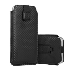 Wonder CARBON Case (Size XXL) for Samsung S25 Ultra/S24 Ultra/M35/M23/A16 5G/Xiaomi Redmi 14C BLACK