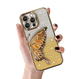 Tel Protect Butterfly Water Case for Iphone 14 gold