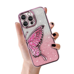 Tel Protect Butterfly Water Case for Iphone 14 Pro pink