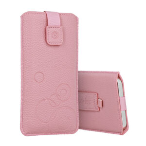 WONDER Deko Pouch Case (Size M) for Iphone 5/Nokia 215 4G/225/5310 2020 pink