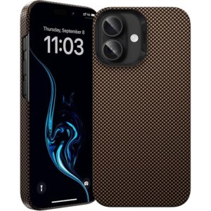 Benks Magnetic Armor Tint Kevlar 1000D (0064) for Iphone 16 Plus gold