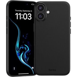 Benks Magnetic Vita Pro Silicone Case for Iphone 16 Plus black
