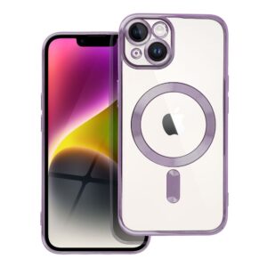 Electro Mag Cover case for iPhone 14 compatible with MagSafe purple