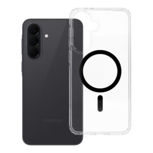 Case for Samsung A37 Drop Glue Colorful Ring Mag Cover compatible with MagSafe black