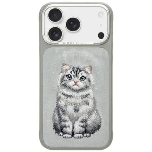 NIMMY case LUCKY FASHION CAT compatible with MagSafe for IPHONE 18 Pro Max/17 Pro Max grey