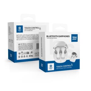 Blue Star Wireless earphones BK92 TWS white