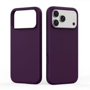 DUX DUCIS case PIEL LIQUID SILICONE compatible with MagSafe for iPhone 18 Pro Max/17 Pro max burgundy