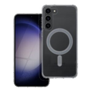 Clear Mag Cover (STR) case for Samsung S23 PLUS compatible with MagSafe transparent