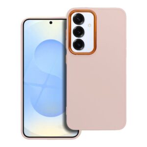 Frame case for Samsung S25 powder pink