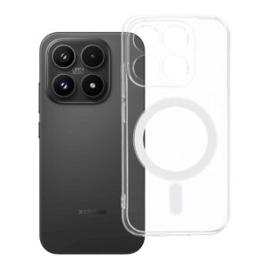 Clear Case 2 mm Mag Cover for Xiaomi 17 compatible with MagSafe (camera protection) transparent