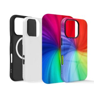 Case double layer for sublimation compatible with MagSafe for IPHONE 16 PRO