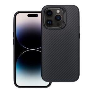 Carbon Elite Mag Cover case for iPhone 14 PRO compatible with MagSafe black
