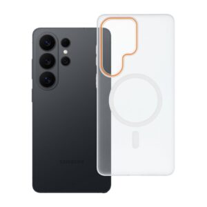 Go Orange case for Samsung S26 ULTRA compatible with MagSafe transparent