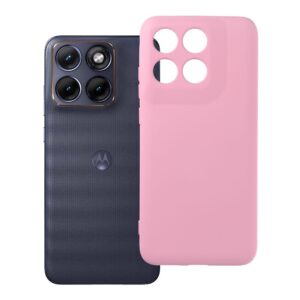 Silicone case for Motorola Edge 70 Fusion powder pink