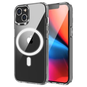 Clear Mag Cover (MID) case for iPhone 15 PLUS compatible with MagSafe transparent