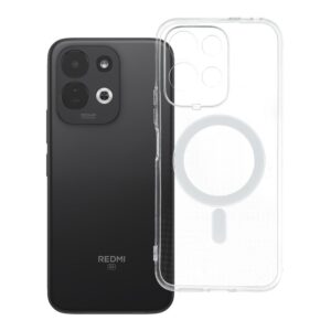 Clear Case 2 mm Mag Cover for Xiaomi Redmi 17 4G / 5G compatible with MagSafe (camera protection) transparent