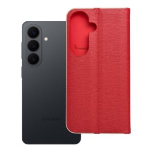 Luna Book Gold flip case for Samsung S26 red