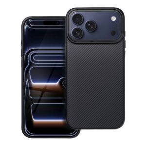 Carbon Elite Mag Cover case for iPhone 17 Pro Max / 18 Pro Max (low camera edge) compatible with MagSafe black