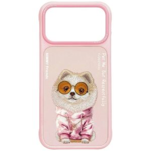 NIMMY case GLASSES COOL DOG for IPHONE 18 Pro Max/17 Pro Max pink