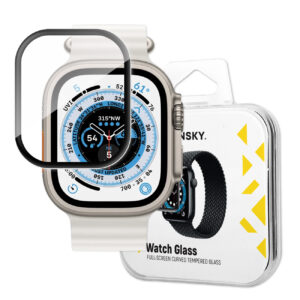 Wozinsky Full Glue Acrylic Glass for Apple Watch 49mm 9H Full Screen with Black Frame