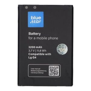 Blue Star Battery for LG G4 3200 mAh Premium