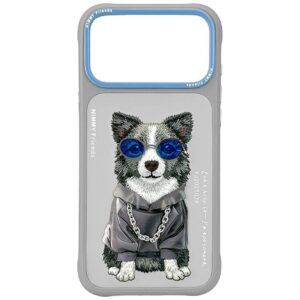 NIMMY case GLASSES COOL DOG for IPHONE 18 Pro/17 Pro grey