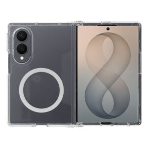 4sF-S case for Samsung Z Fold 8 Clear compatible with MagSafe transparent