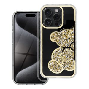 Teddy Bear case for iPhone 14 gold