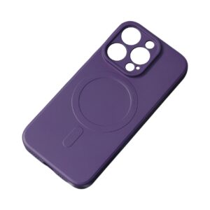 - MagSafe Compatible Silicone Case for iPhone 15 Pro Silicone Case - Purple