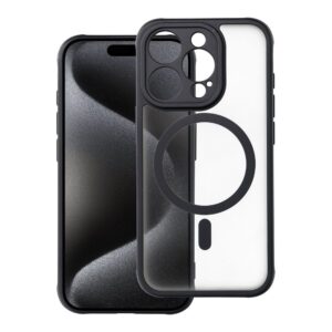 Full Matte Mag case for iPhone 15 PRO Cover compatible with MagSafe black