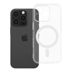 Clear Case 2 mm Mag Cover for iPhone 16 PRO compatible with MagSafe (camera protection) transparent