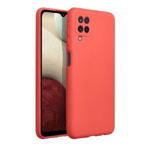 Silicone case for Samsung A12 peach