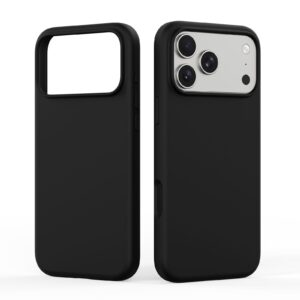DUX DUCIS case PIEL LIQUID SILICONE compatible with MagSafe for iPhone 18 Pro Max/17 Pro Max black