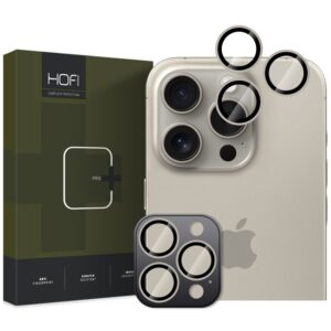 Camera lens protector Hofi Camring Pro+ iPhone 15 Pro / 15 Pro Max / 16 Pro / 16 Pro Max / 17 Pro / 17 Pro Max Natural Titanium