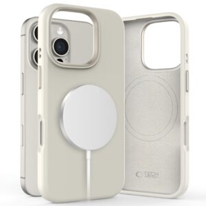 Tech-Protect Silicone Pure MagSafe iPhone 16 Pro Cosmic Latte