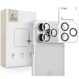 Camera lens protector Tech-Protect Camring Fit+ iPhone 18 Pro / Max Silver