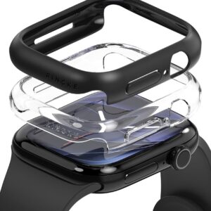 Ringke Slim 2-pack Apple Watch 12 (42 mm) Clear & Matte Black